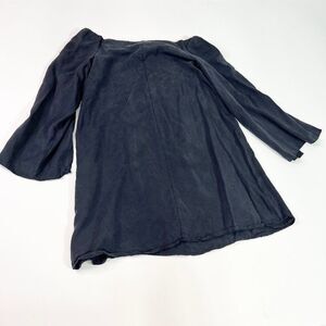 Kelley Cawley Dress Womens S Mini Off shoulder  Black Off Shoulder 3/4 Sleeve